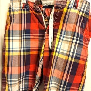 Aēropostale Flat Front Plaid Shorts
